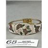 Image 2 : Nice Coloisonne Style Hinged Bangle