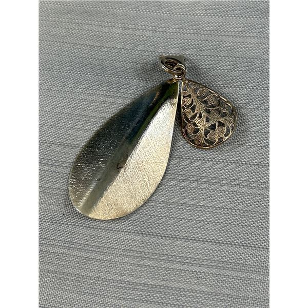 Vintage Sterling Silver Pendant, Marked 925