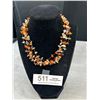Image 1 : Natural Gemstones w/ Sterling Silver Beads + Closure Choker Necklace