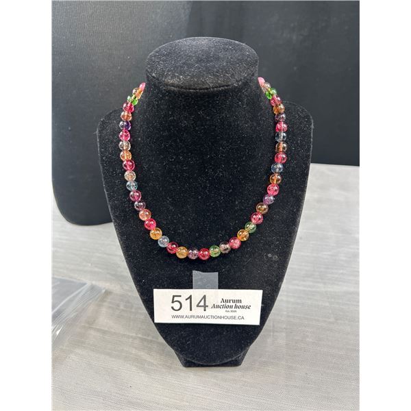 Vintage Various Colours of Glass Beads Necklace