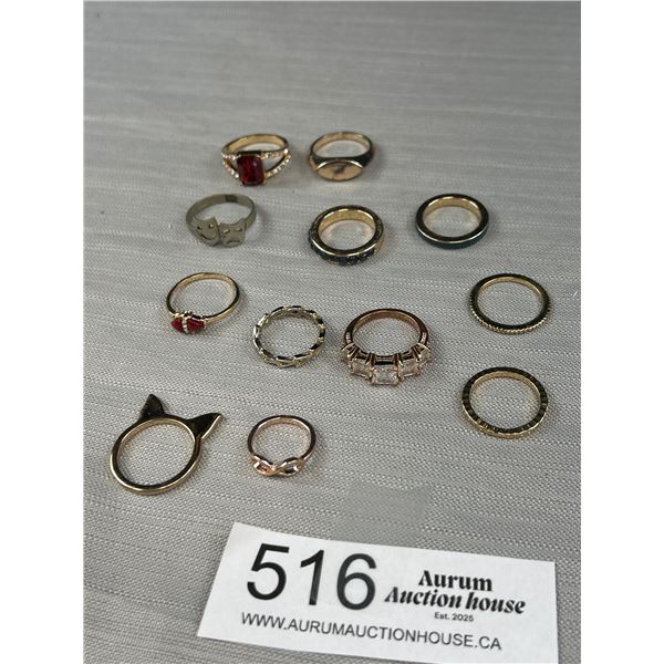 Used Gold + Silver Plated Rings