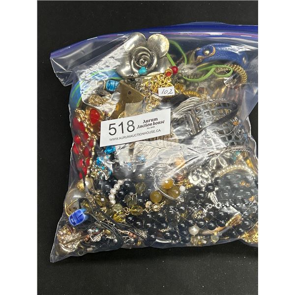 Large Bag of Jewelry + Parts