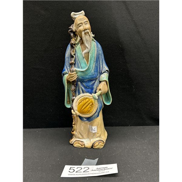 Vintage Hand Crafted Pottery Chinese Wiseman