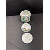 Image 3 : Vintage Chinese Porcelin Hand Painted Jar w/ Lid + Cover