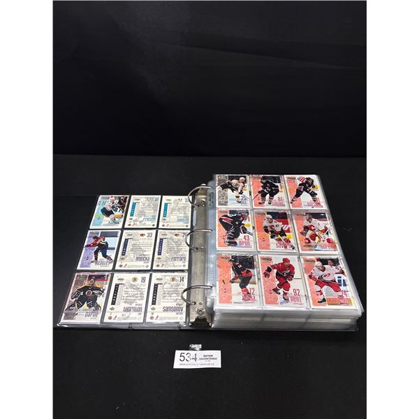 Binder lot of 2002 Upper deck Play Makers and more