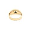 Image 3 : 14K Yellow Gold & Diamond Bezel Set Ring
