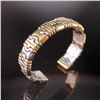 Image 2 : 18K Two-Tone Gold Parentesi Style Cuff Bracelet and Earrings