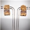 Image 3 : 18K Two-Tone Gold Parentesi Style Cuff Bracelet and Earrings