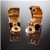 Image 5 : 18K Two-Tone Gold Parentesi Style Cuff Bracelet and Earrings