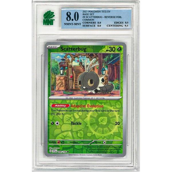 2023 Pokemon Tcg Sv " SCATTERBUG " # 8 - Base Set