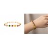 Image 1 : 18kt Oro Laminado  Heart Cut Stone Bracelet COA -R