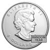 Image 2 : 1 Oz Canadian Silver Maple Leaf Coin (Random Year/