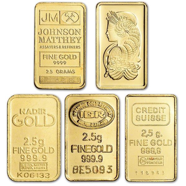 2.5 Gram Assorted Pure Gold Bar (Secondary Market)
