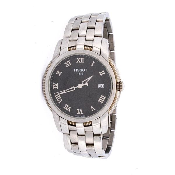 "TISSOT" 1853 Gent's Qtz. Watch Black Dial/Date St