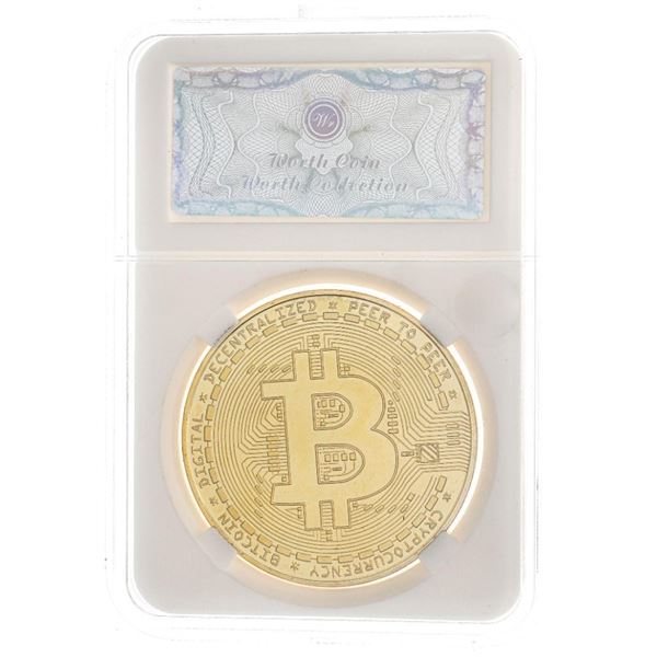 BITCOIN 24kt Gold Foil Medallion