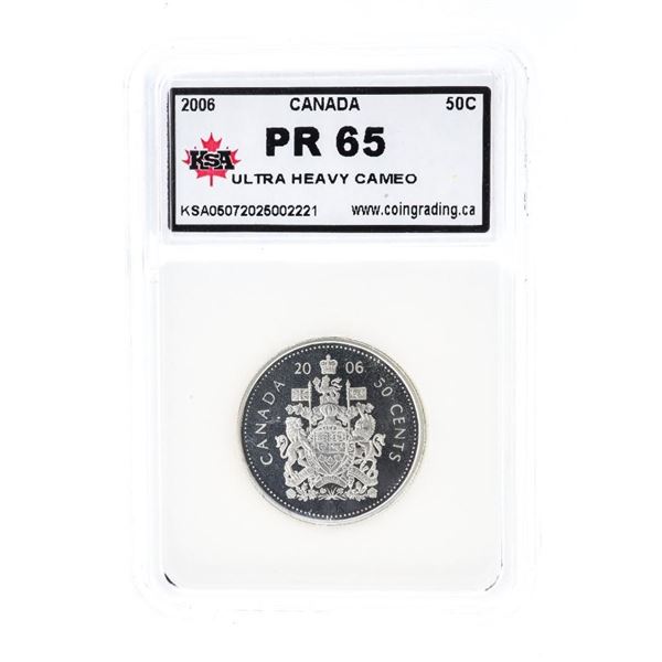 Canada 2006 Fifty Cents Ultra Heavy Cameo PR65 KSA