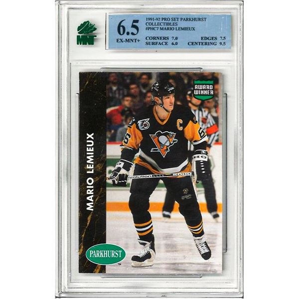 SE - 1991 Parkhurst French Mario Lemieux PHC7 Grad