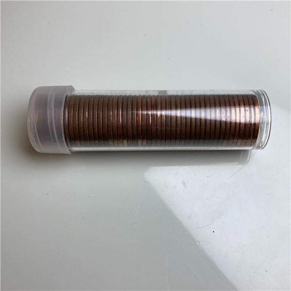 1962 Canada 1 Cent Coin Tube
