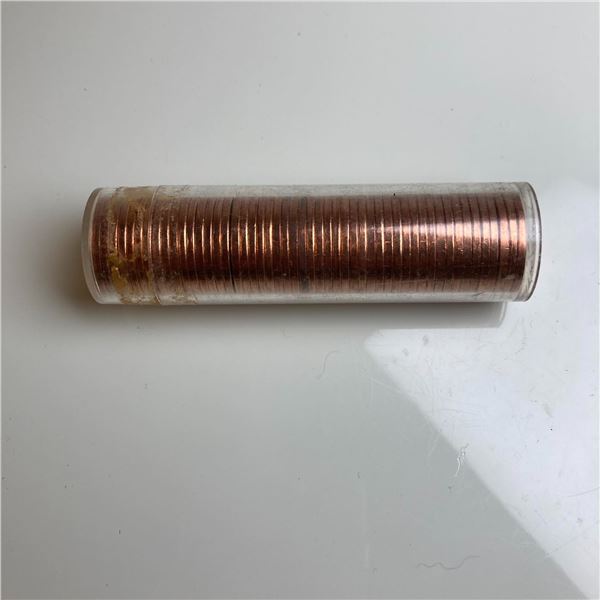 1964 Canada 1 Cent Coin Tube