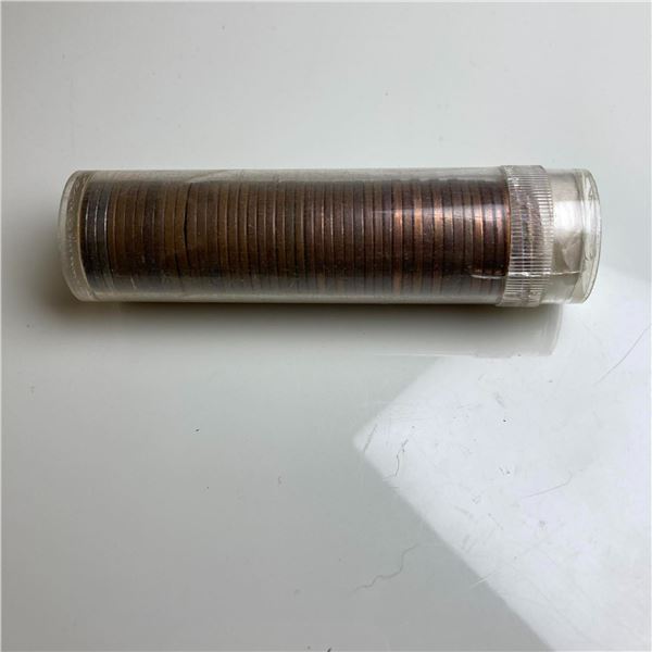Tube of 45 Canada & US Pennies