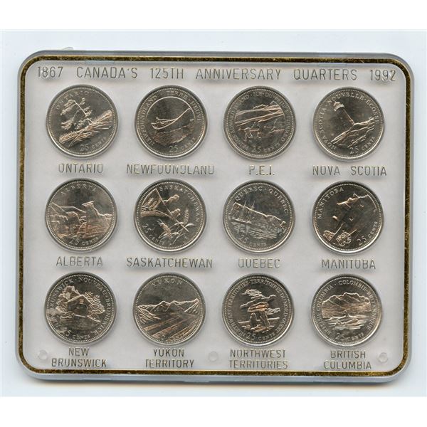 1992 Canada Quarter Coin Set
