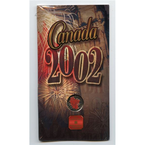 2002 Canada Day 25 Cent Colour Coin