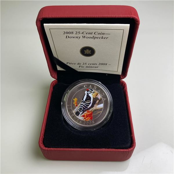 2008 Canada 25 Cent Colour Coin