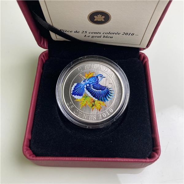 2010 Canada 25 Cent Colour Coin