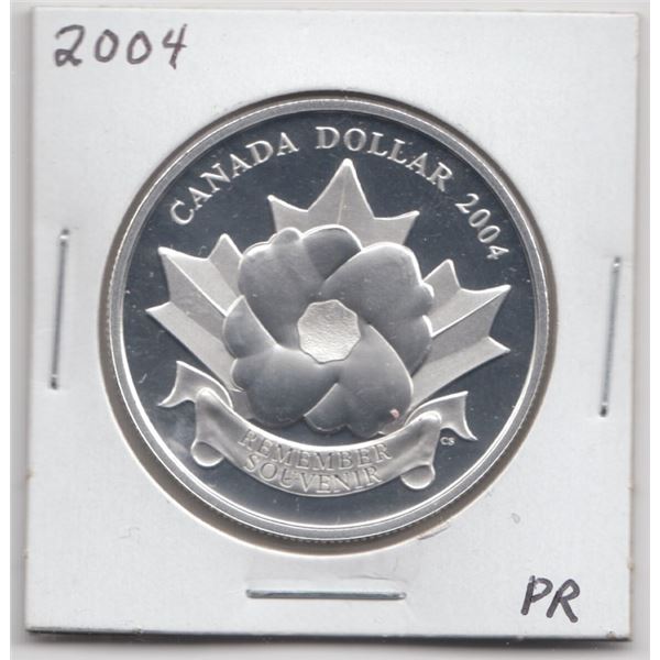 2004 Canada Proof Silver Dollar