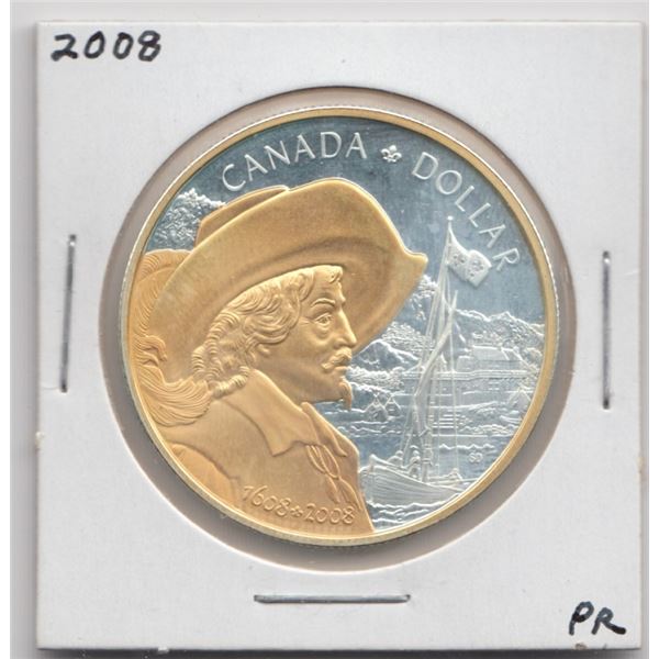 2008 Canada Proof Silver Dollar