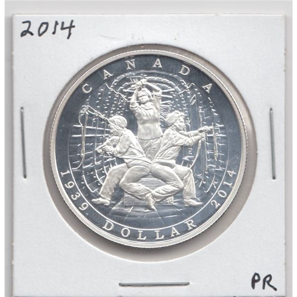 2014 Canada Proof Silver Dollar