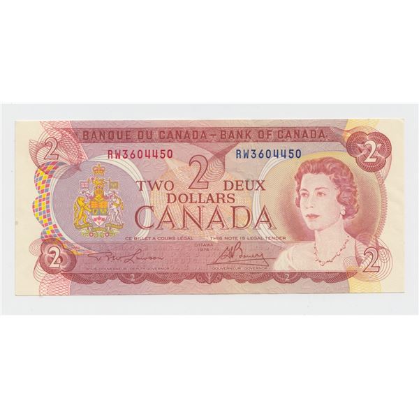 1974 Bank of Canada $2 Note
