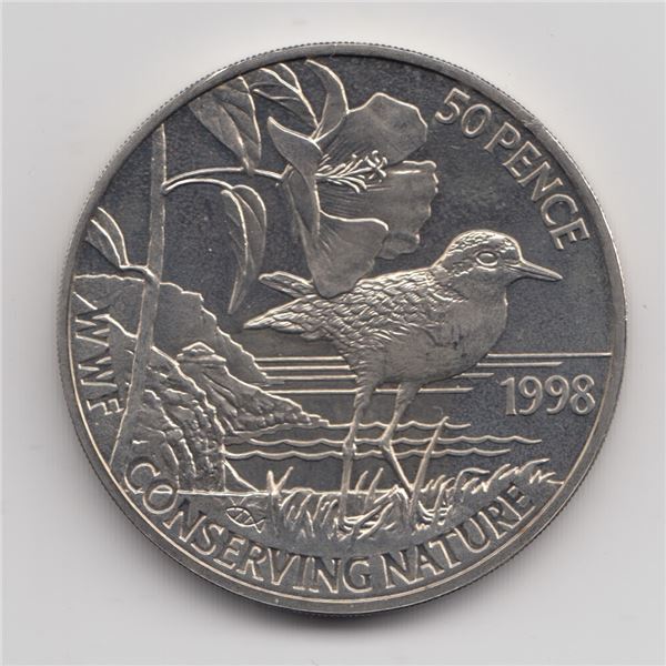 1998 Saint Helena 50 Pence Coin
