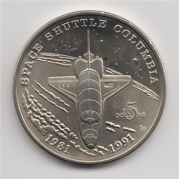 1991 Marshall Islands $5 Coin