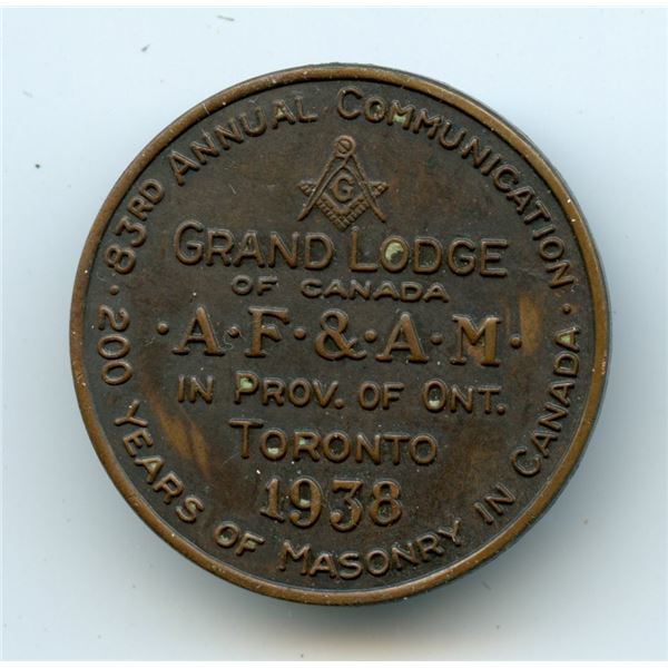 1938 Masonic Toronto Pin