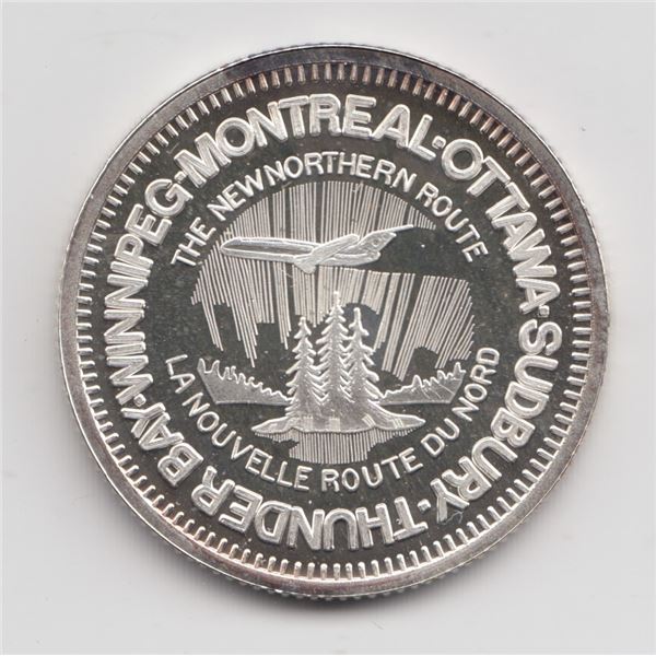 1975 Air Canada Silver Inaugural Medal