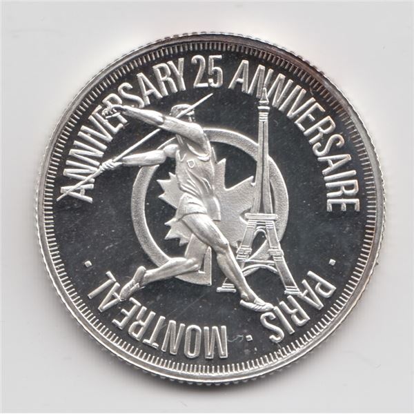 1976 Air Canada Silver Inaugural Medal
