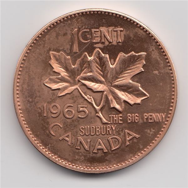1965 Sudbury ON Big Penny Medal