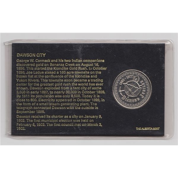 1977 Dawson City Yukon Medal