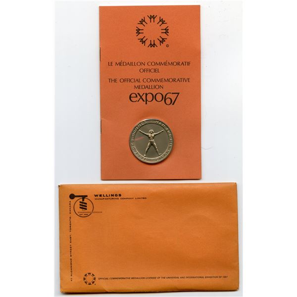 1967 Expo67 Official Commemorative Medallion