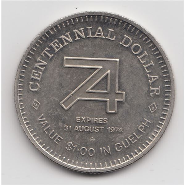 1974 Guelph ON $1 Trade Token