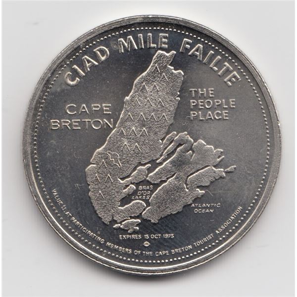 1975 Cape Breton NS $1 Trade Token