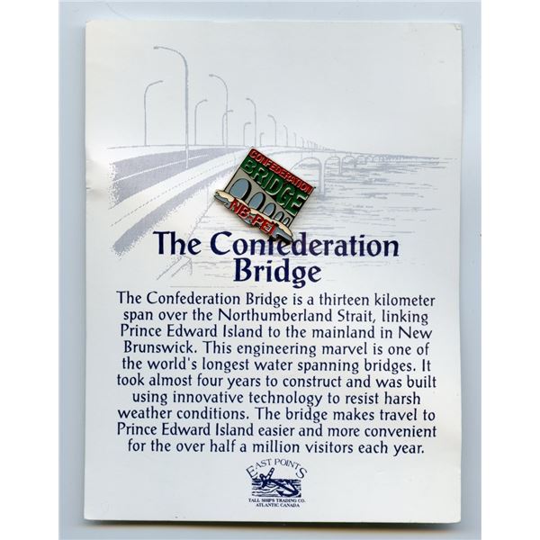 NB - PEI Confederation Bridge Pin