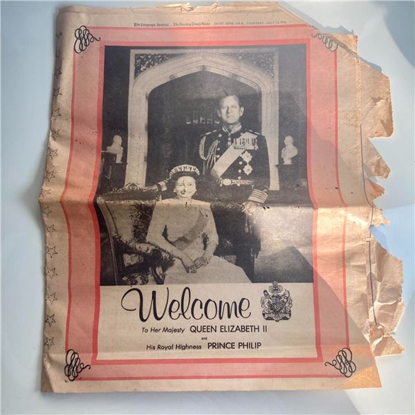 1976 Saint John NB Royal Visit Insert