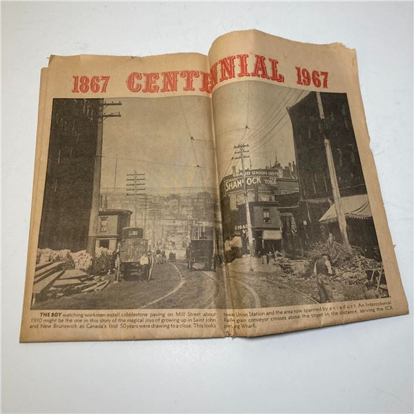 1967 Canada Centennial Newspaper Insert
