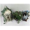 Image 1 : Decorative Bird Cages with Floral Arrangements