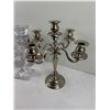 Image 3 : Candelabra with Glass Candlestick Holders