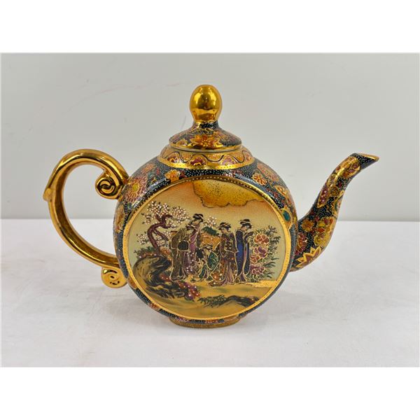 Ornate Hand Painted Teapot