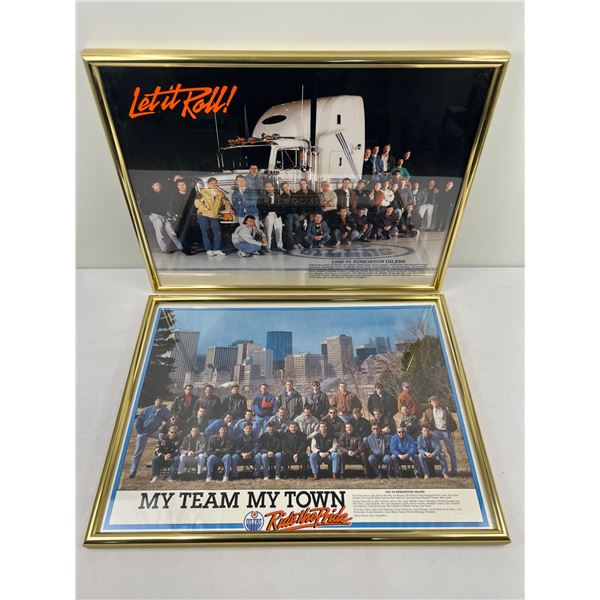 Framed Oilers Posters