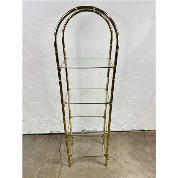 Four Tier Brass Shelf